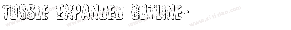 Tussle Expanded Outline字体转换